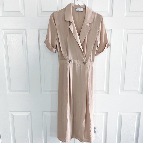 ASOS Dresses & Skirts - ASOS Design Beige Retro Shirt Dress